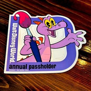 Figment Passholder Magnet Disney